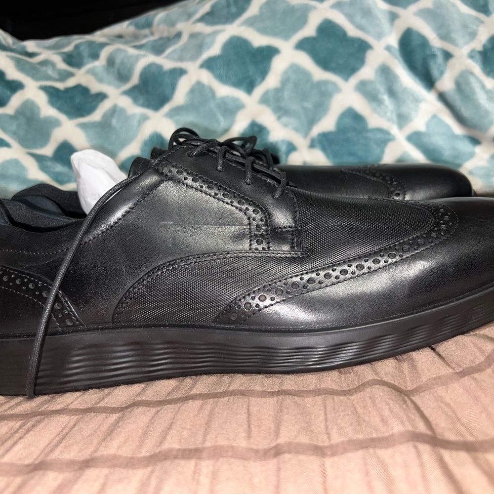 Ecco Black Men's Oxford Shoes